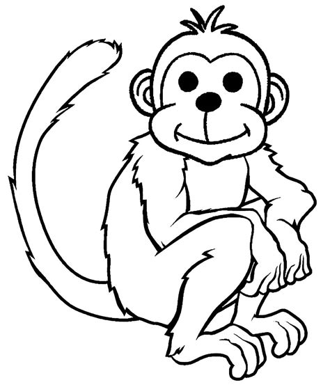 desenho de macaco para colorir - galleta de arroz